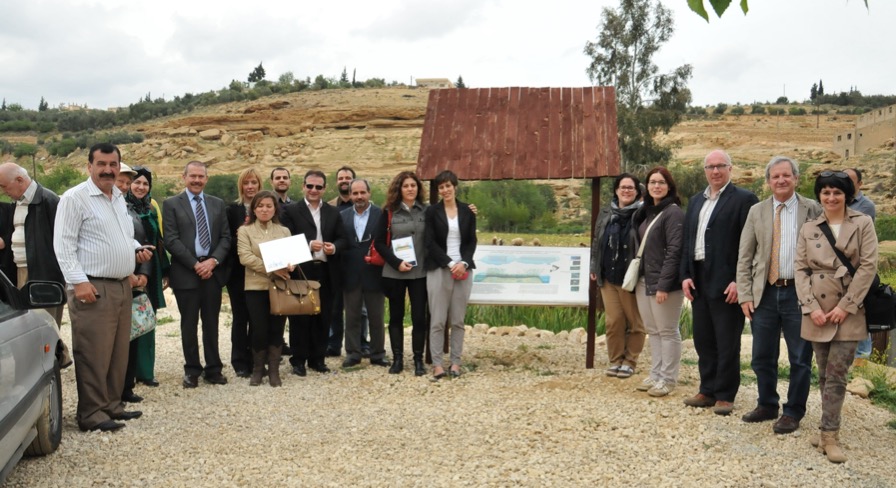 opening of the phytodepuration pond in Assi river with the presence of the Italian partner organizations and the local stakeholders