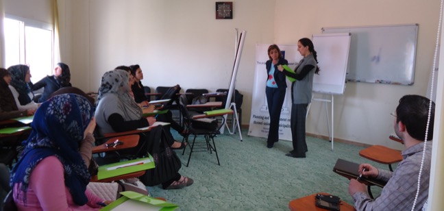 training workshops for the administrators from 9/4/2012 till 14/4/2012